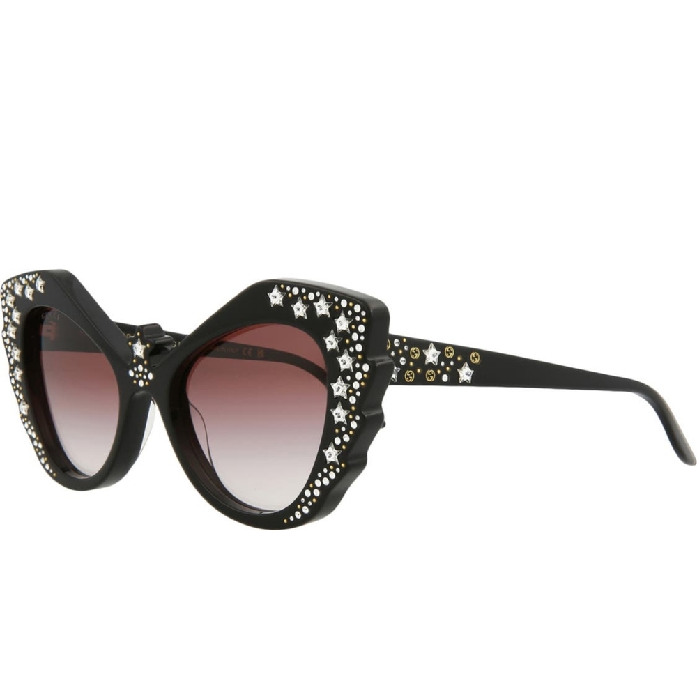 Gucci Designer Special Edition Black Hollywood Forever Sunglasses Pearl Diamond - Picture 7 of 16